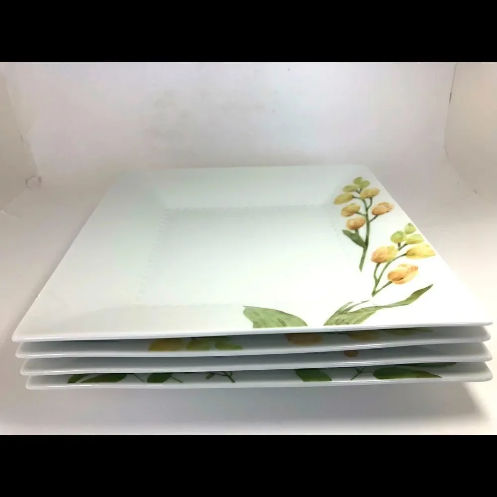 NORITAKE AZUMA NO MICHI FLORAL № 1654 Square Plate